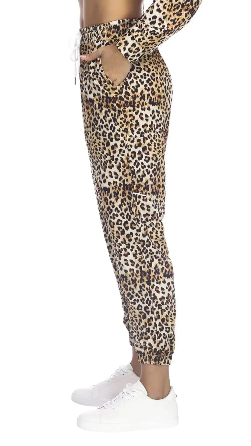 Sporty Tie-Waist Pocket Joggers by Club Moda Loungewear La Moda Clothings