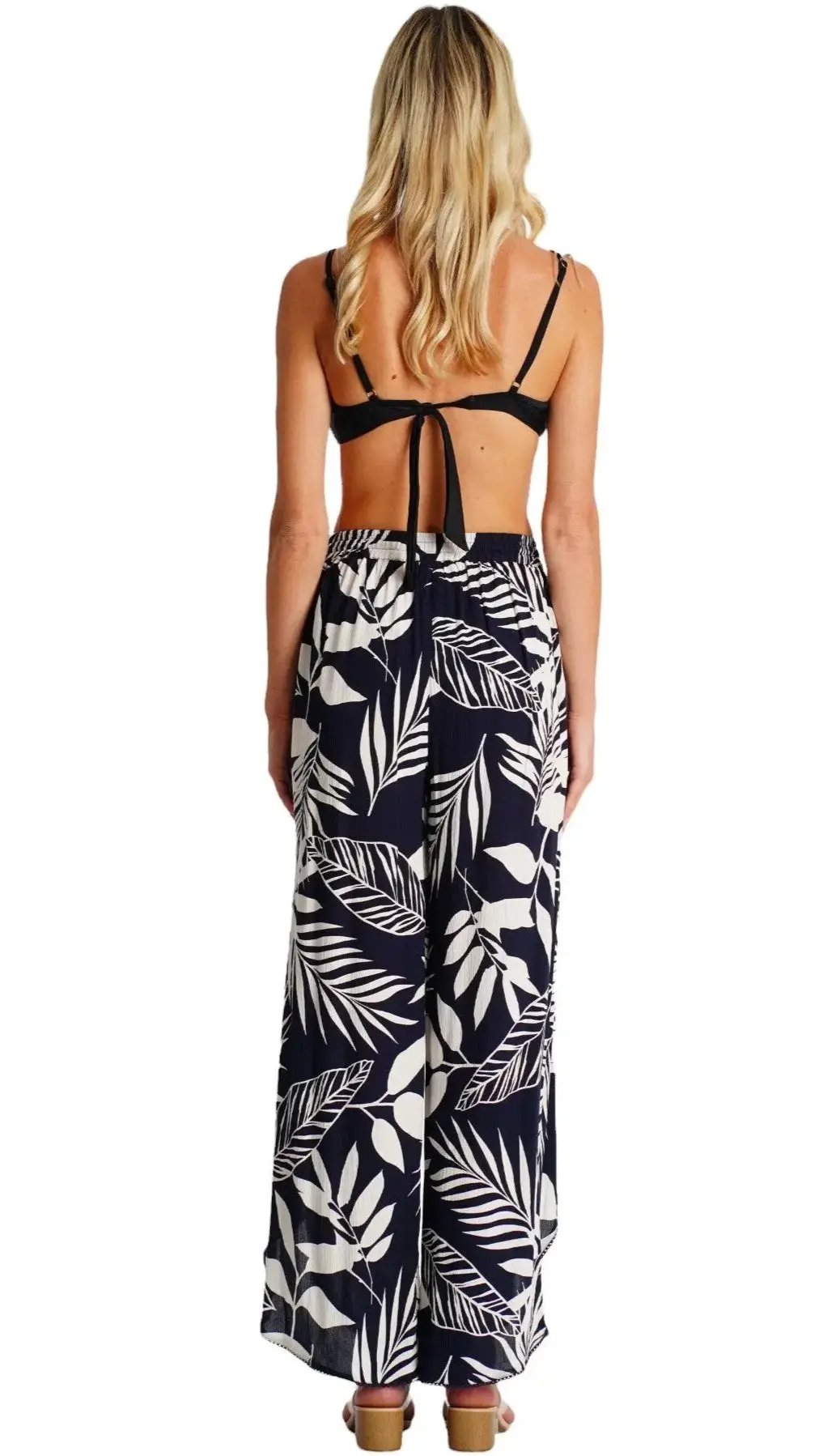 Summer Beach Front Slit Pants  La Moda Clothing