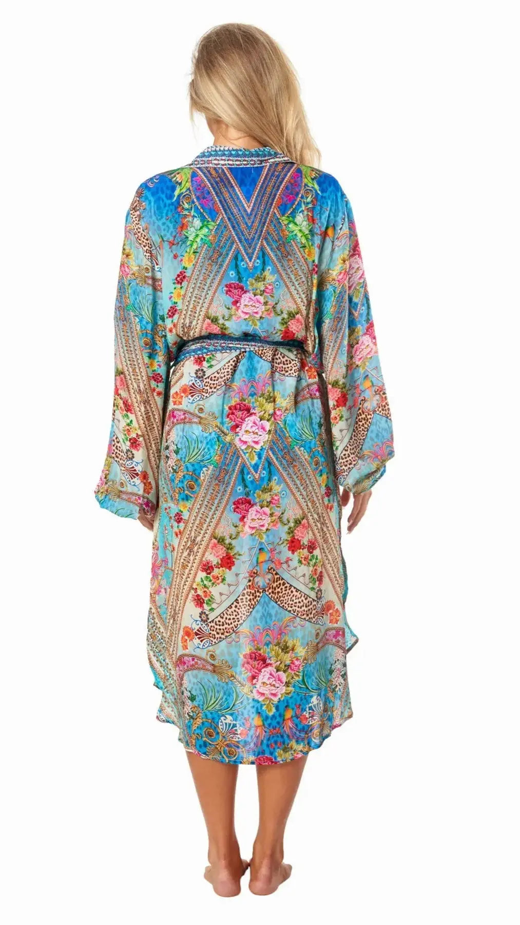 Queens Garden Easy Shirtdress Cover-Up - La Moda Clothing