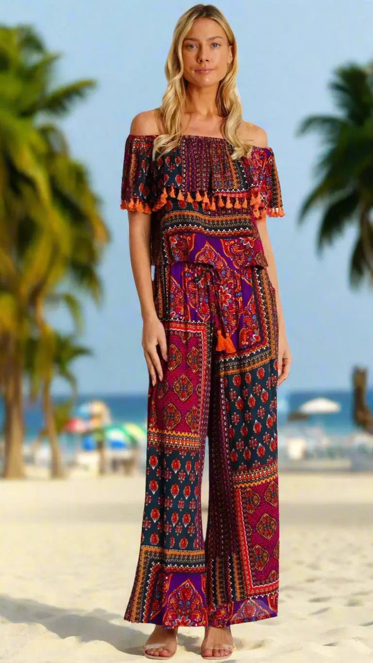 Two-Piece Beach Sets - Vacation Sets for Women La Moda Clothing cord set