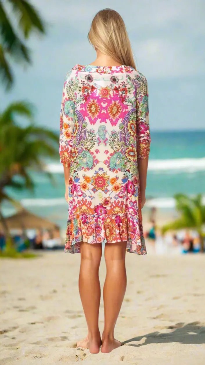 Bohemian Vintage Printed Ethnic Style Summer Dress - La Moda Clothing