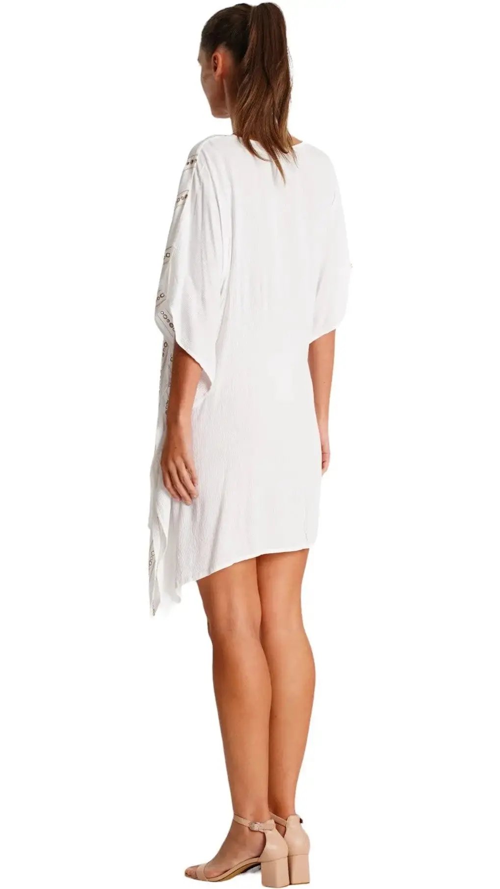 White Caftan Cover Up  La Moda Clothing