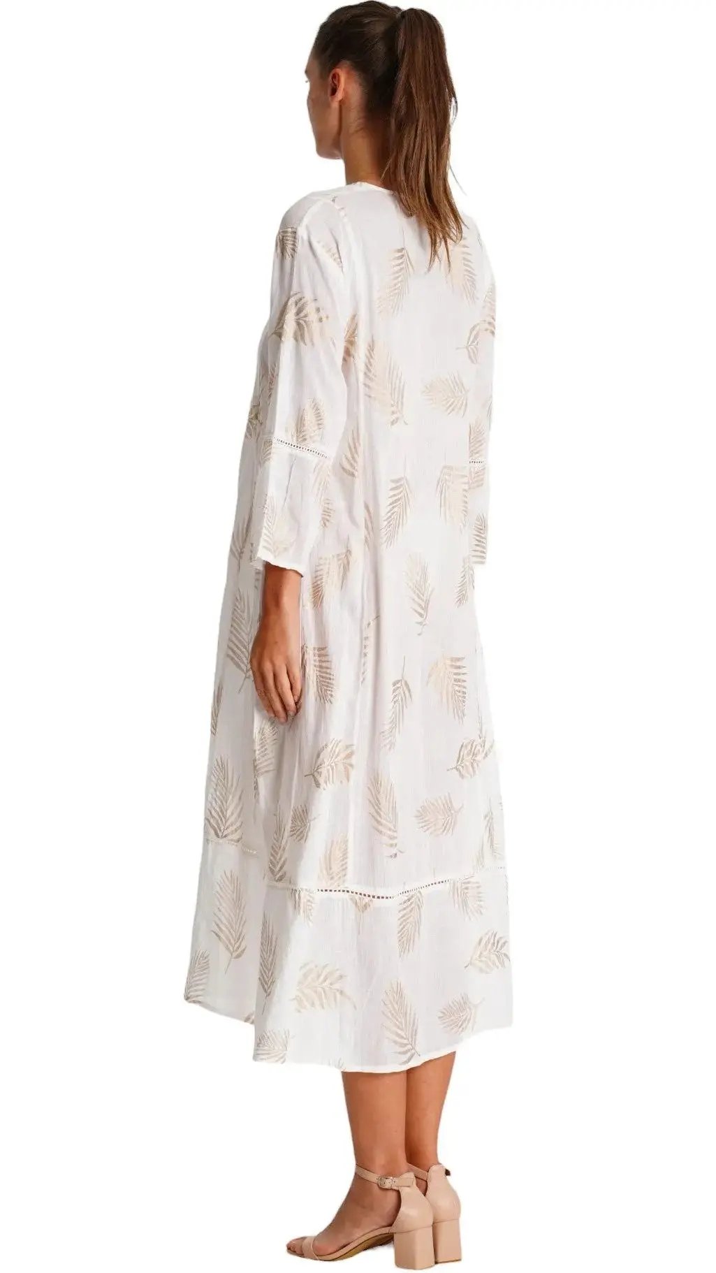 White Caftan Dress  La Moda Clothing