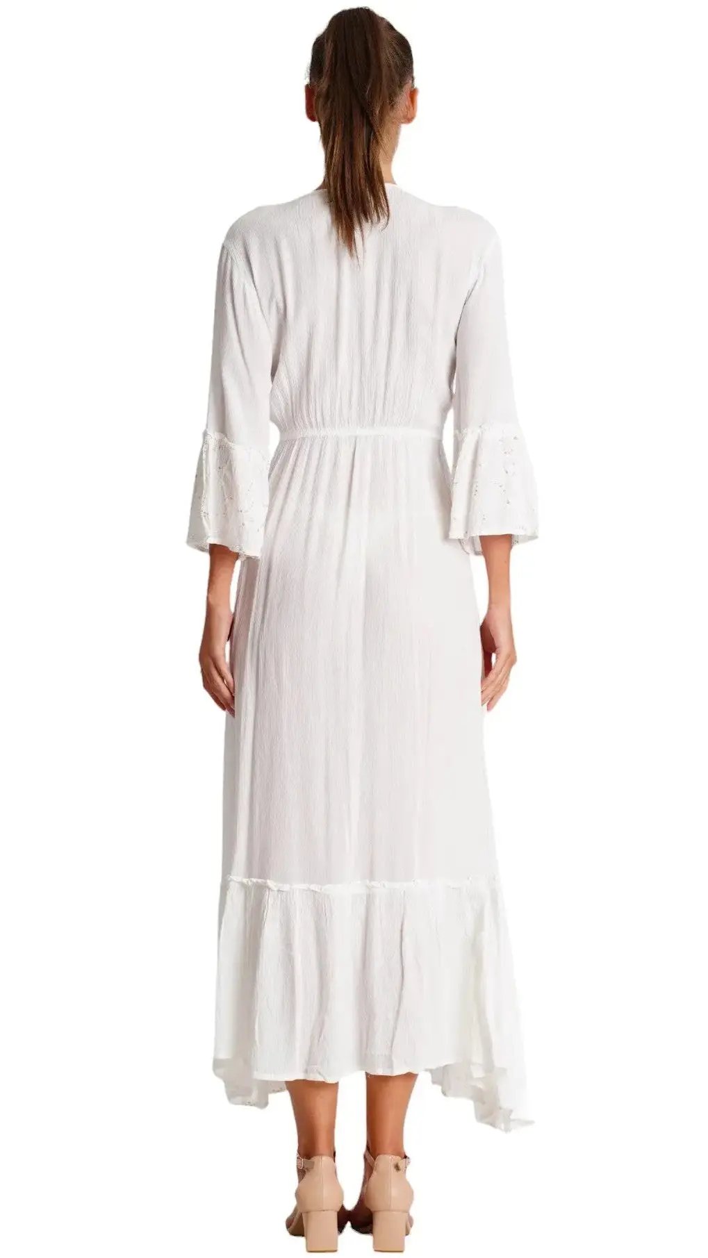 White Maxi Dress  La Moda Clothing