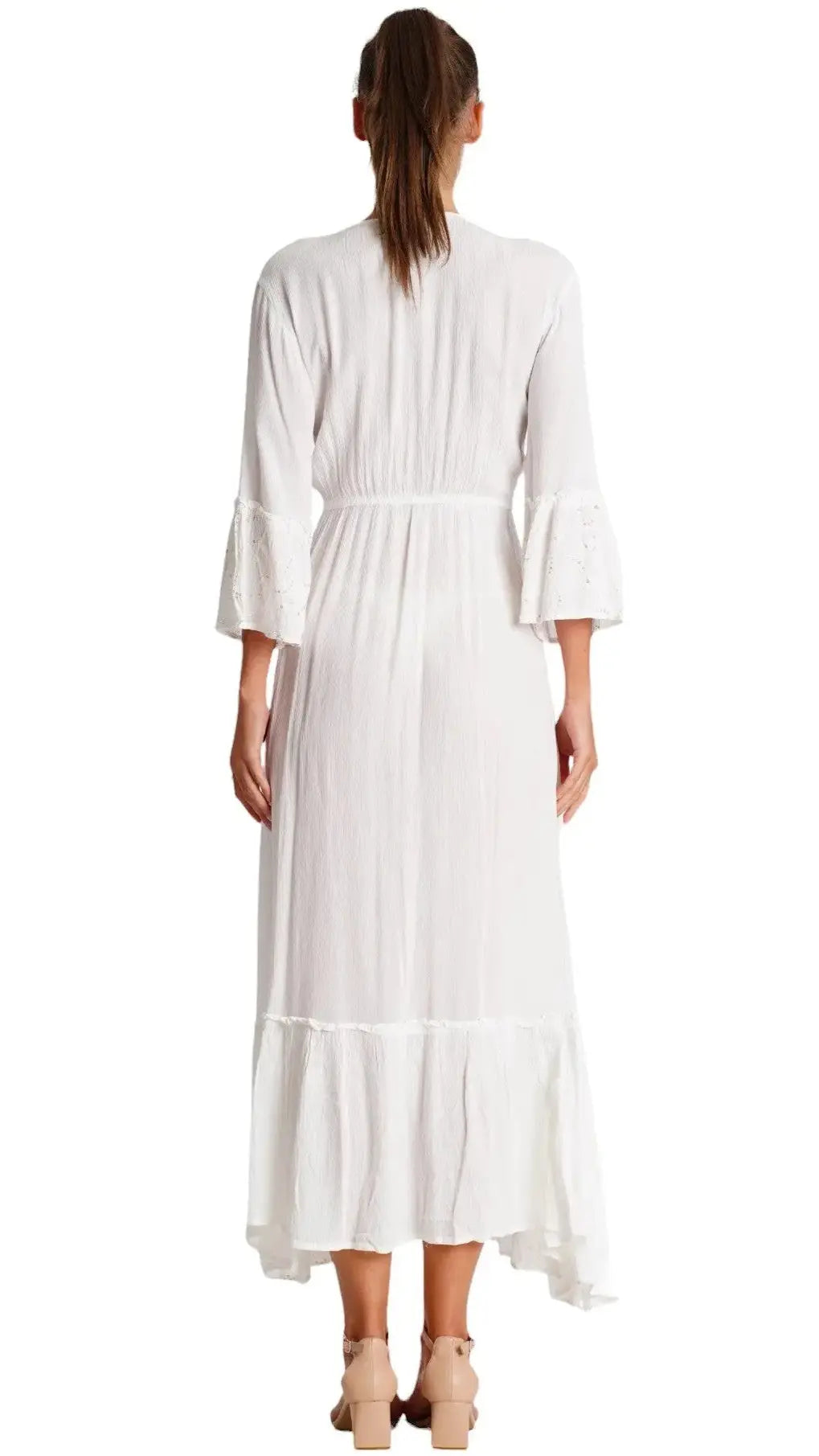 White Maxi Dress  La Moda Clothing