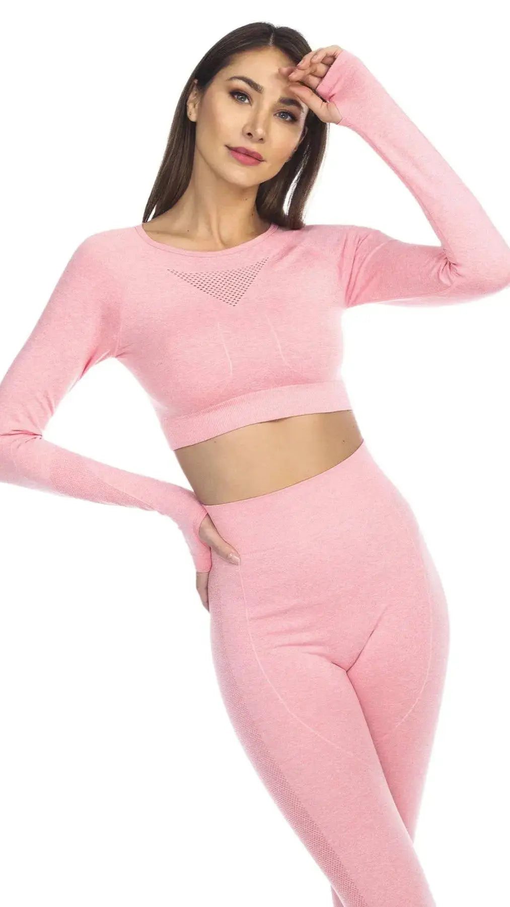 Women's Knitted Seamless Long Sleeve Shirt Wholesale - La Moda Clothings