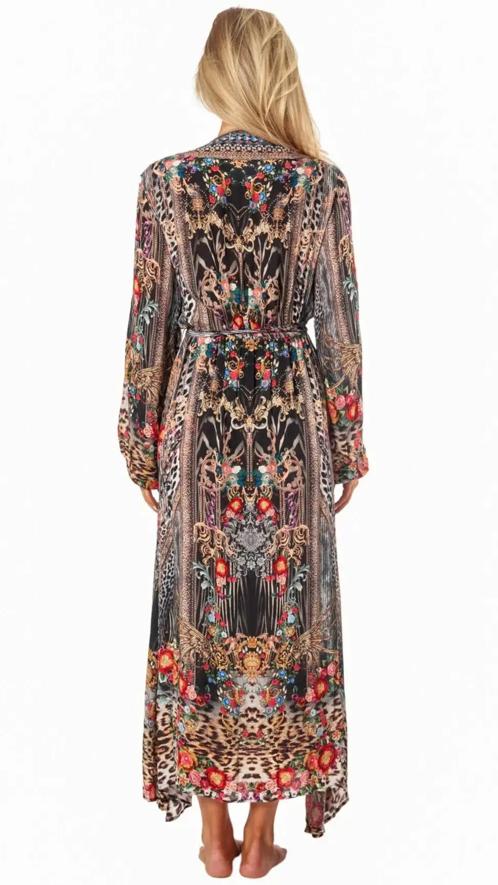 Eclectic Jungle Women's Maxi Wrap Dresses - La Moda Clothing