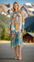 A-Line Kaftan Collar Resort Dress