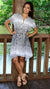 Animal Print Asymmetrical Tunic Dress