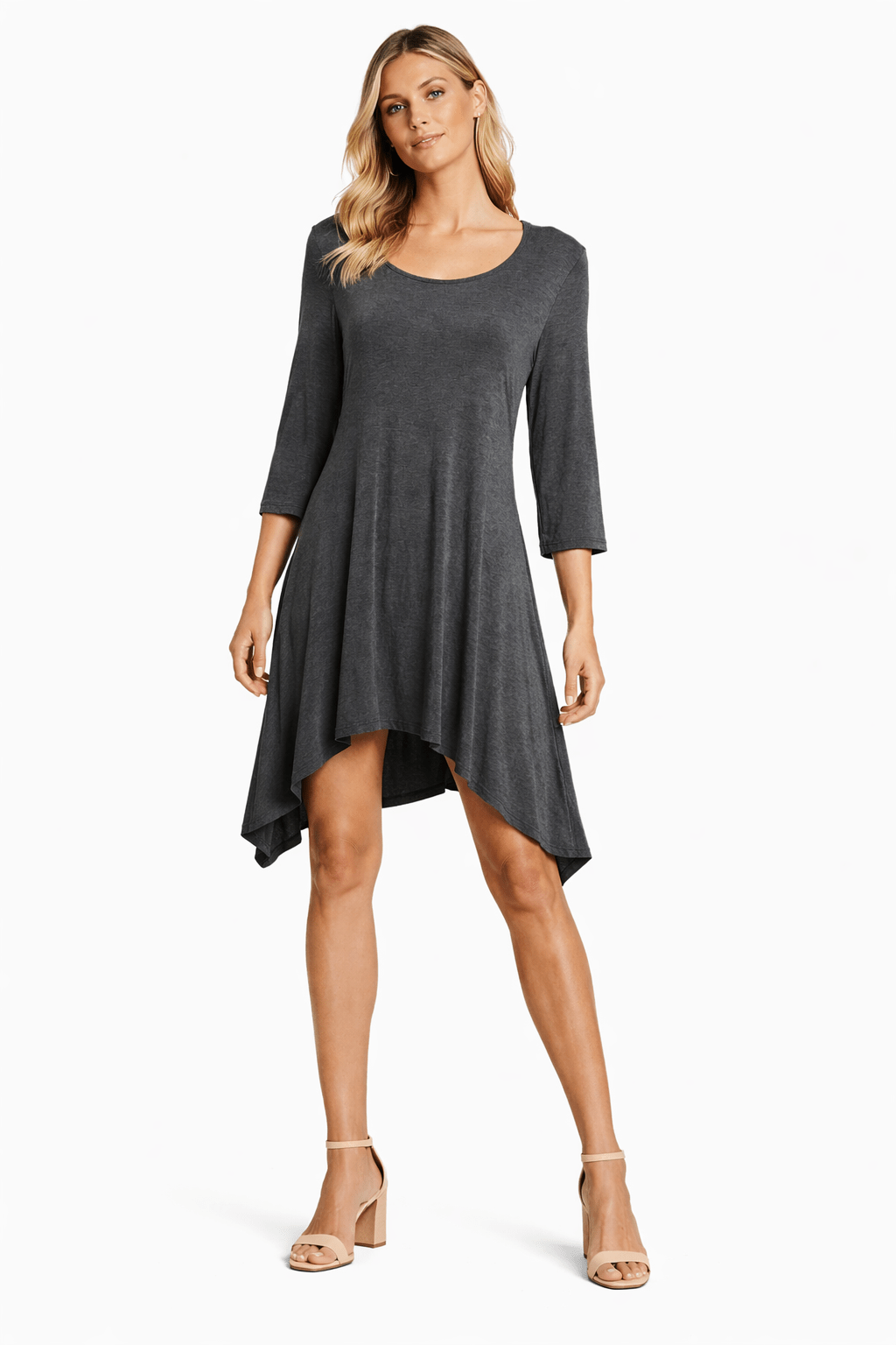 Asymmetrical Knit Resort Tunic Club Moda Resort Wear - styling view 5