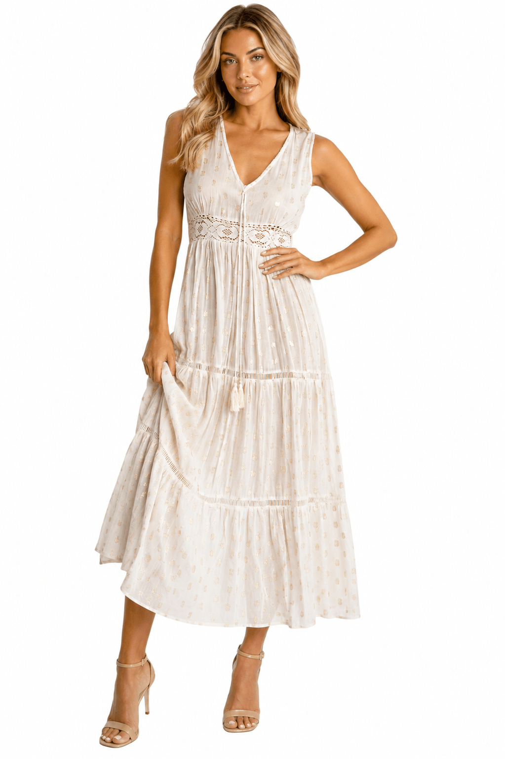 Azalea Tiered Maxi Resort Dress for Island Women