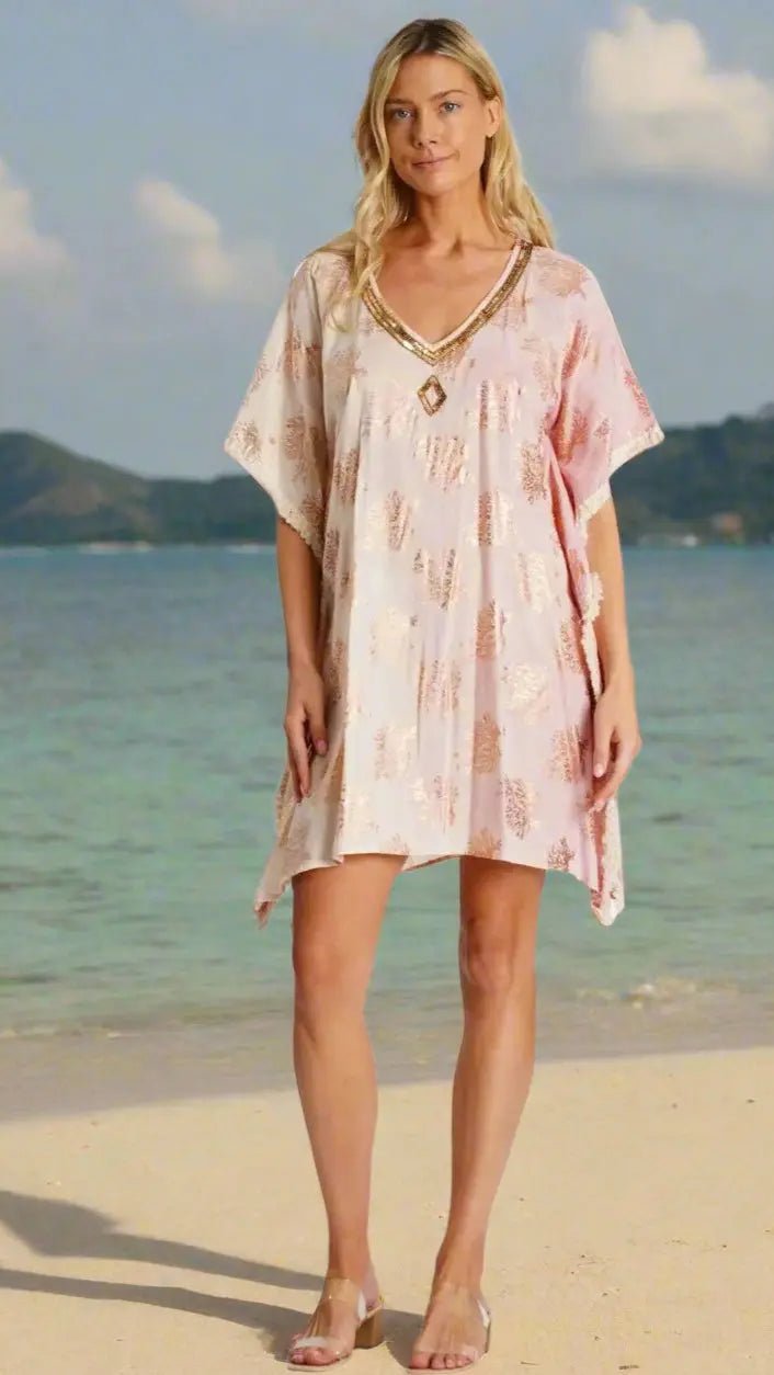 Beach-ready Kaftan - Premium Resort Wear | Luxury Caftan for Vacation & Cruise | Club Moda
