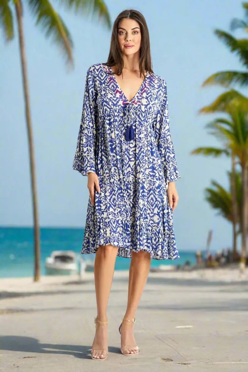 Beach Vacation Dresses for Women - Designer Dress | Elegant Kaftan Cover Up Dress | Club Moda USA