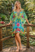 Beaded Animal-Print Kaftan