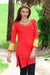 Block-Print Knit Tunic