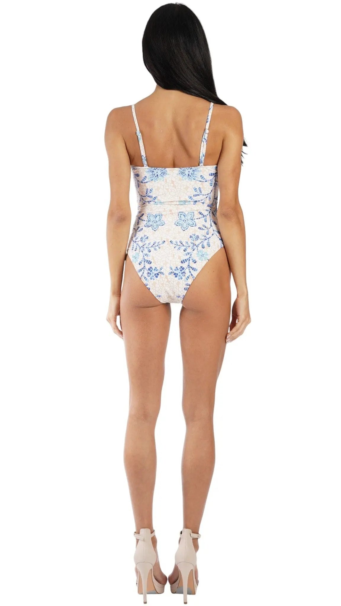 Wholesale Luxury Cut-Out One Piece Swimsuit with Matching Cover Ups | Resort Swimwear Supplier Club Moda One Piece Swimsuit
