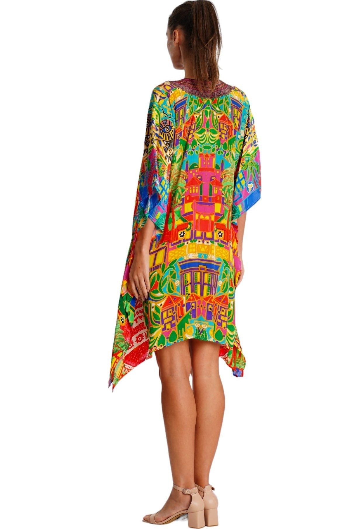 Boho Chic Kaftan Dress – Luxury Designer Beach Resort Wear - Designer Caftan | Elegant Kaftan Cover Up Dress | Club Moda USA