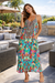 Bold Print Racerback Maxi Dress – Luxury Vacation Beach Wear