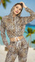 Bryce Cropped Hoodie – Leopard Print