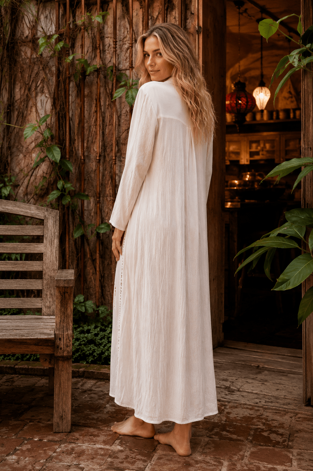Caftan Maxi Dress - Designer Caftan | Elegant Kaftan Cover Up Dress | Club Moda USA