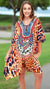 Cheetah Print Caftan Cover-Up