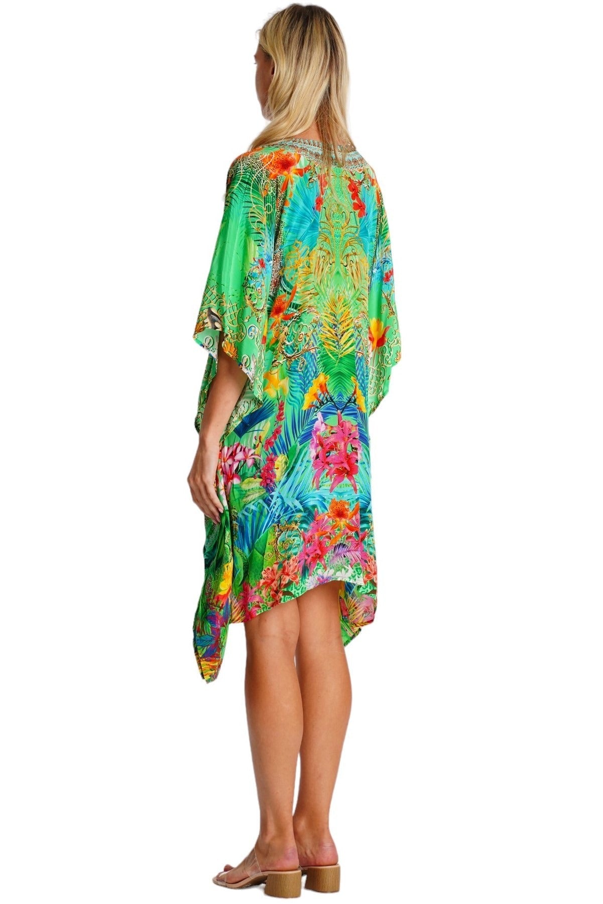 Chic Animal Print Kaftan – Luxury Designer Resort Dress - Designer Caftan | Elegant Kaftan Cover Up Dress | Club Moda USA
