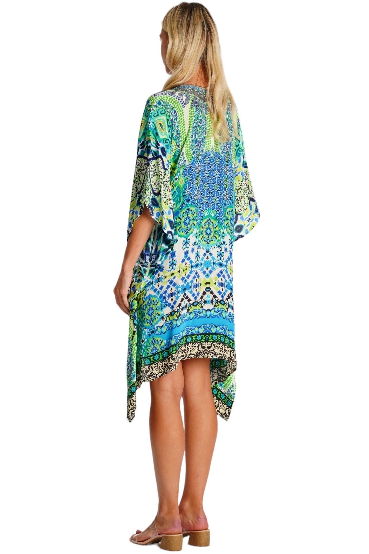 Classic Kaftan Dress – Luxury Beaded Designer Vacation Wear - Designer Caftan | Elegant Kaftan Cover Up Dress | Club Moda USA