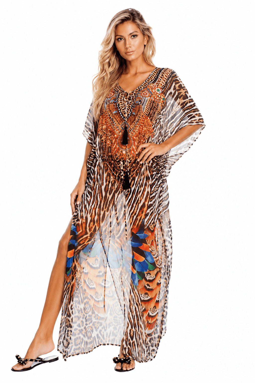 Club Moda Women's Luxuriously Soft Maxi Kaftan
