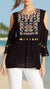 Tasseled Cold-Shoulder Beach Top