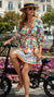 Colorful Luxury Vacation Mini Dress