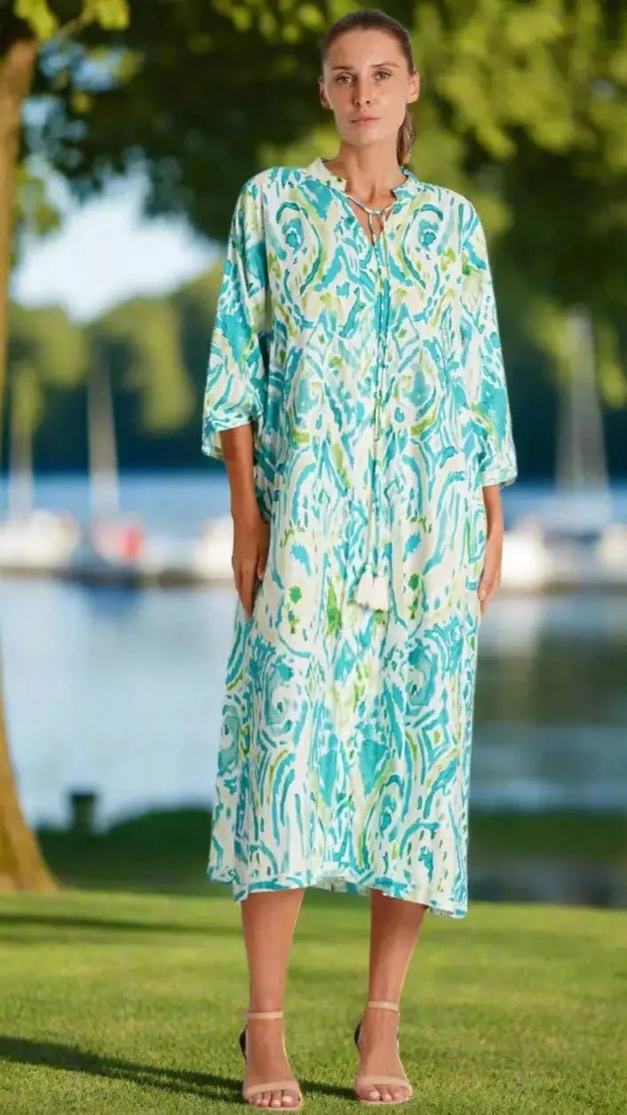 Cotton Caftan Dress - Premium Resort Wear | Luxury Caftan for Vacation & Cruise | Club Moda