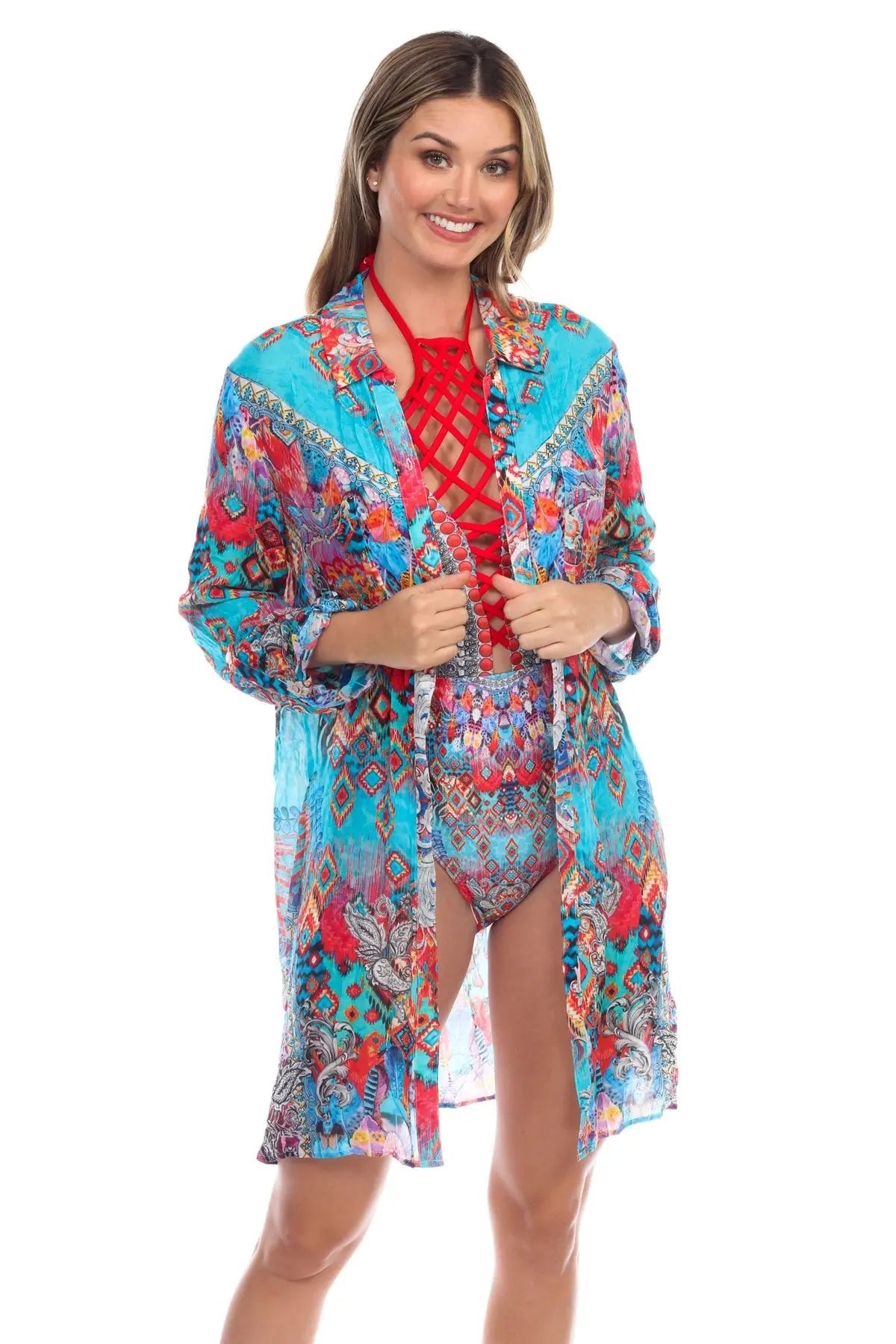 Easy Shirtdress Cover-Up La Moda Clothings