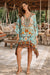 Exotic Animal Print Kaftan Dress – Designer Resort Wear