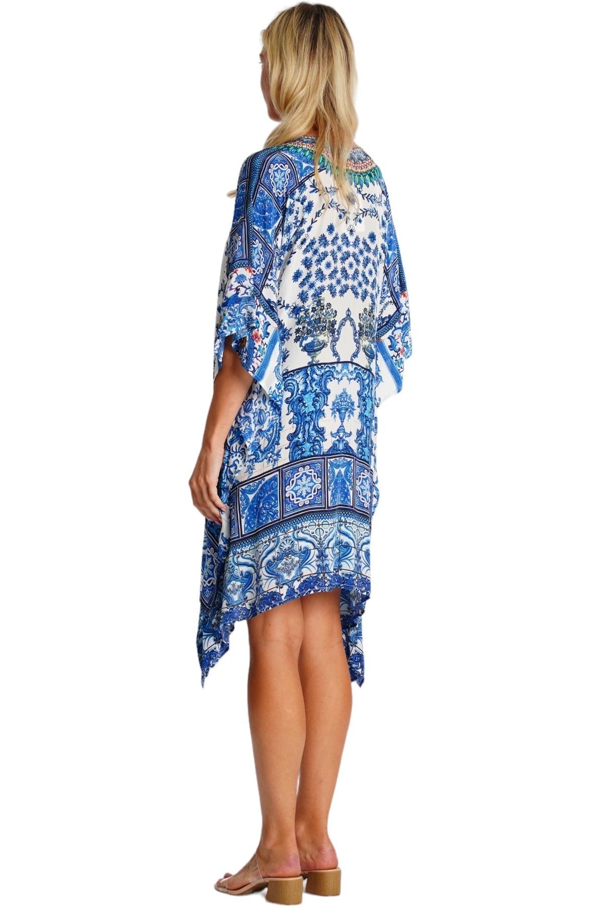 Festival Kaftan Dress – Designer Luxury Tropical Wear - Designer Caftan | Elegant Kaftan Cover Up Dress | Club Moda USA