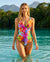 Floral Tropical One-Piece Swimsuit – Luxury Resort Swimwear