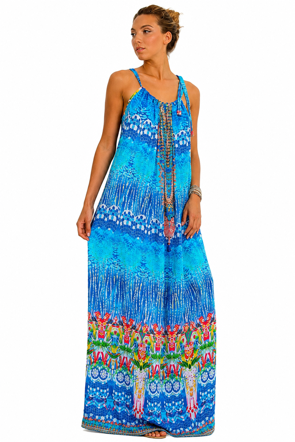 Flowy One-Size Resort Maxi Dress