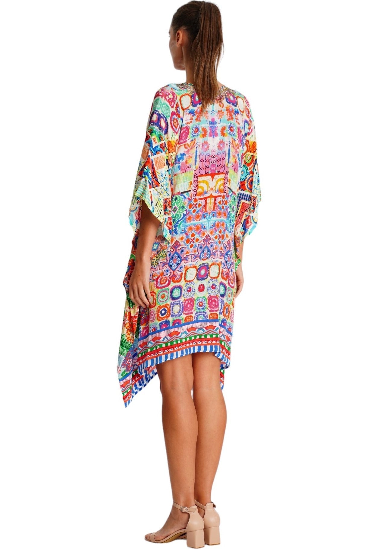 Handcrafted Kaftan Dress – Artisan Luxury Designer Resort Wear - Designer Caftan | Elegant Kaftan Cover Up Dress | Club Moda USA