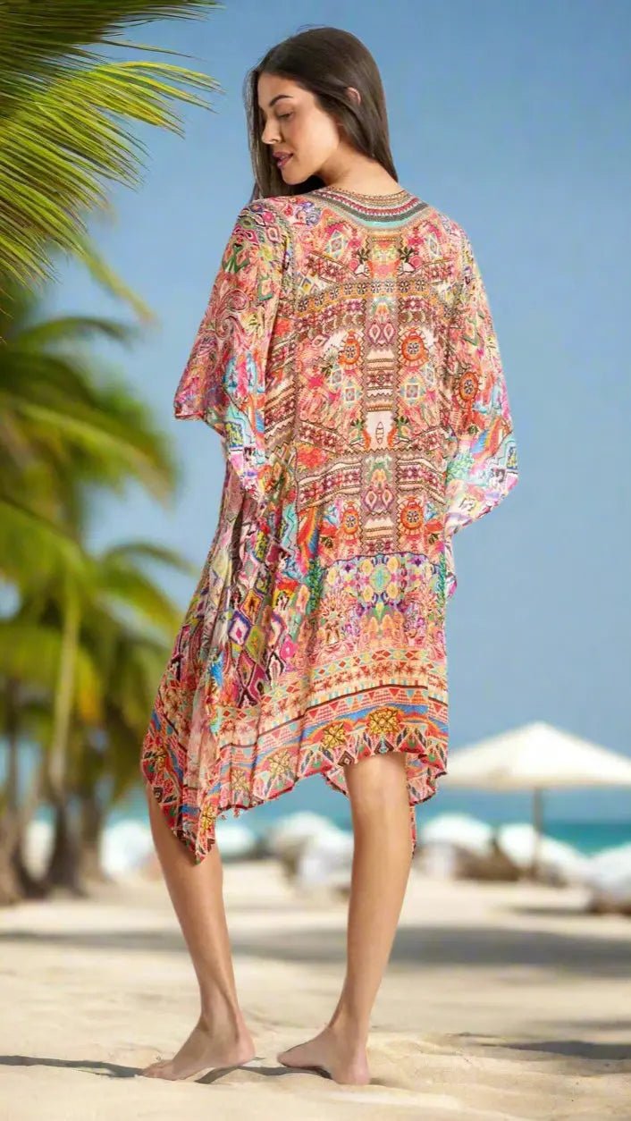 Kaftan Dress for Beach & Resort - Designer Caftan | Elegant Kaftan Cover Up Dress | Club Moda USA