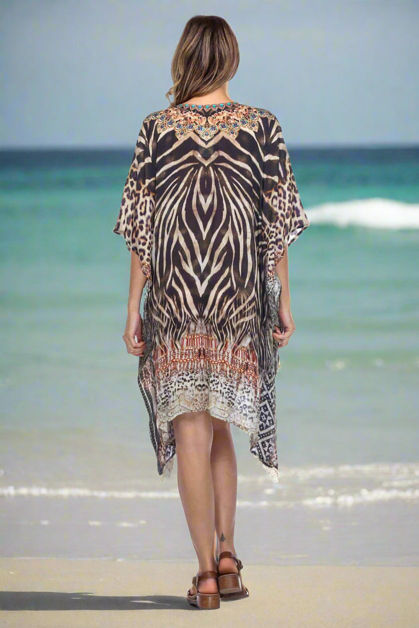 Women's Short Caftans for Lounging - La Moda Clothings