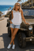 Lace Work Sleeveless Resort Top