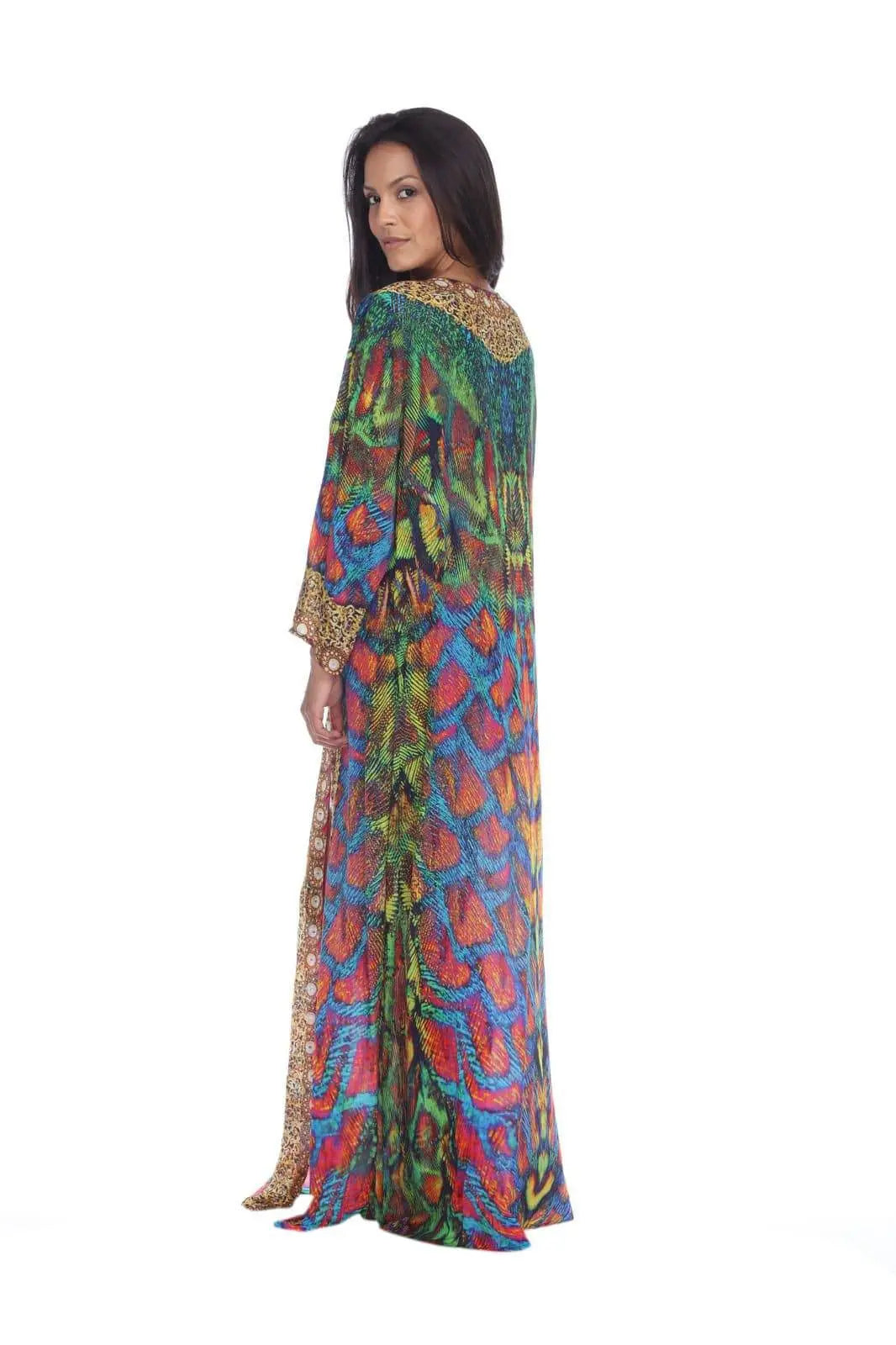 Wholesale Cover-Up Kimonos For Women In Multi-Color Made From Imported Polyester - La Moda Clothings