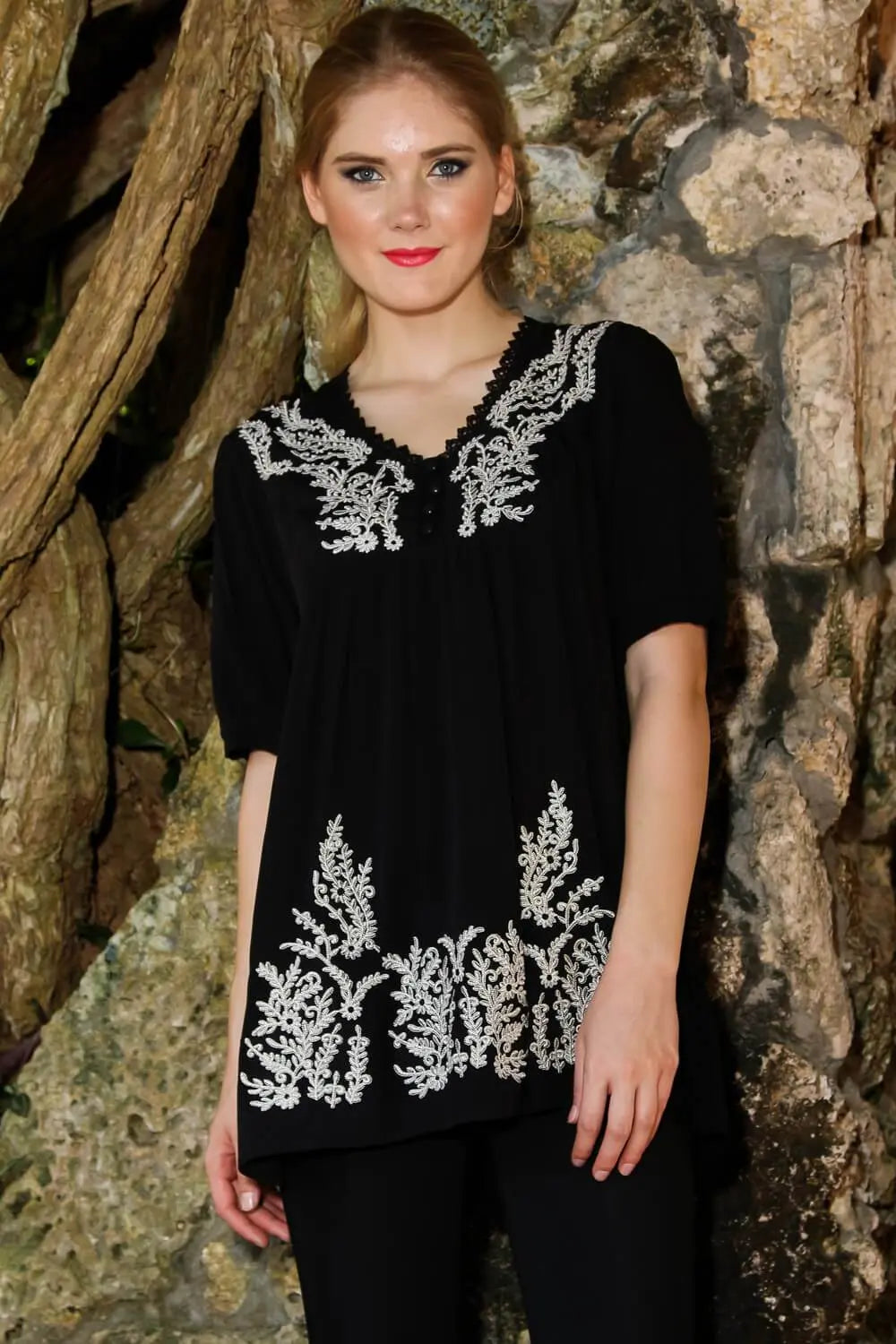 Tunic-Style Cover-Up Dress | Resort Wear Wholesale - La Moda Clothings