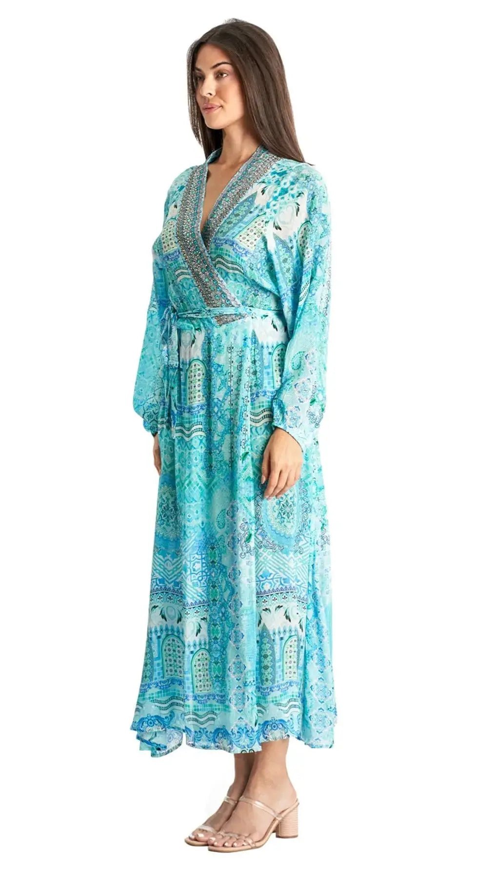 Maxi Wrap Dresses | Luxury Resort Dresses La Moda Clothing Maxi Dresses