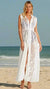 White Crochet Maxi Cover-Up