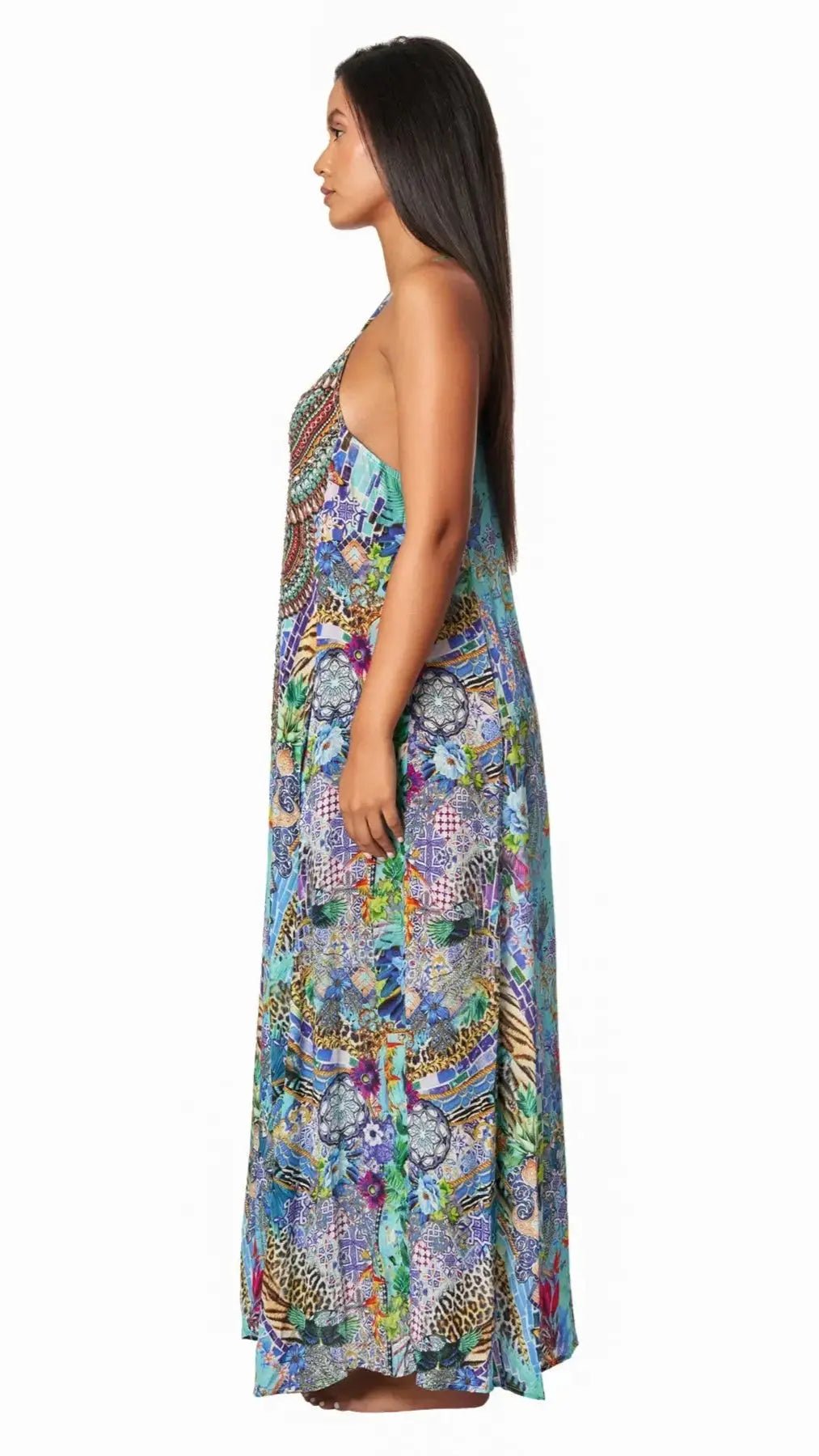 Maxi Dress with Front Pockets for Resort or Cruise La Moda Clothings Maxi Dresses