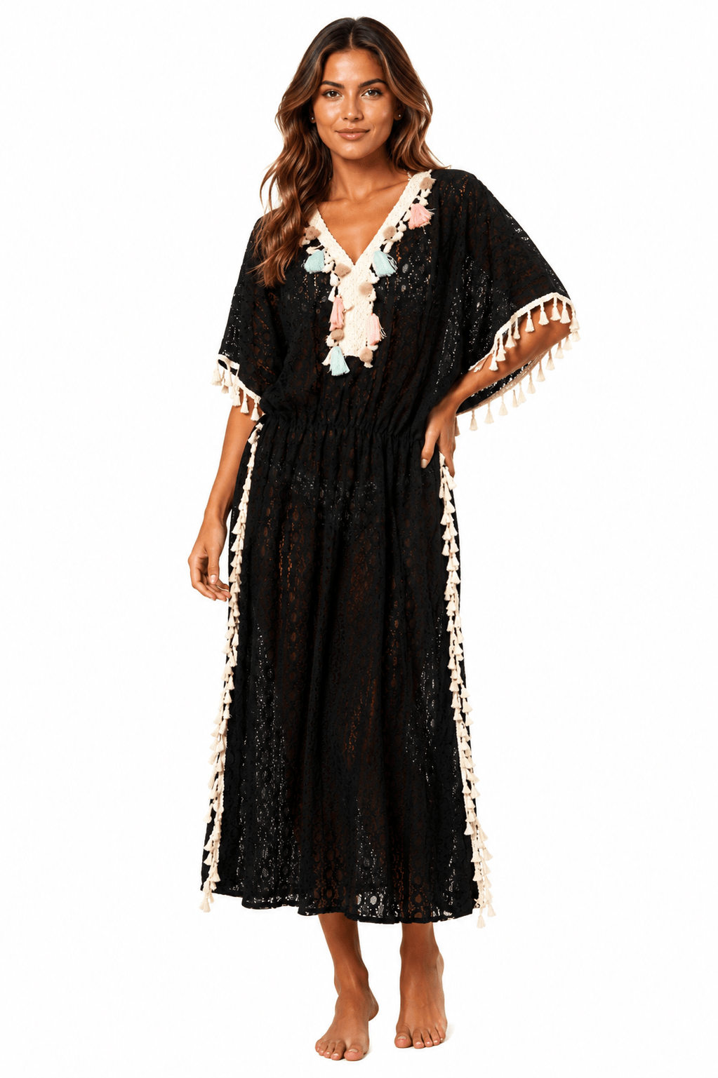 Maxi Lace Kaftan Cover Up