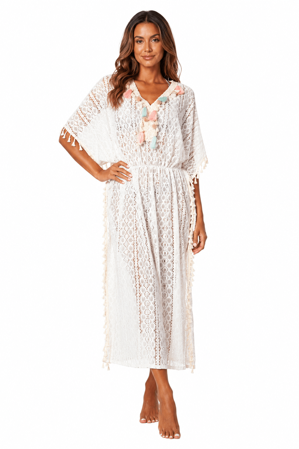Maxi Lace Kaftan Cover Up