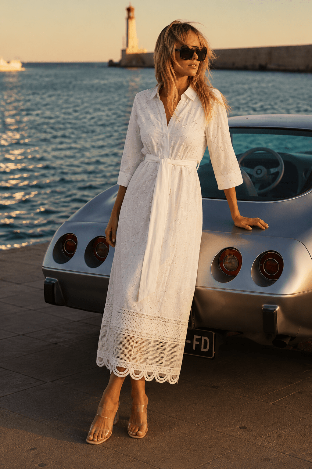 Maxi Shirt Dress — White