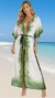 Palm Print Resort Kimono Cover-Up – Luxury Beach Vacation Wear