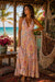 Positano Floral Halter Maxi Dress